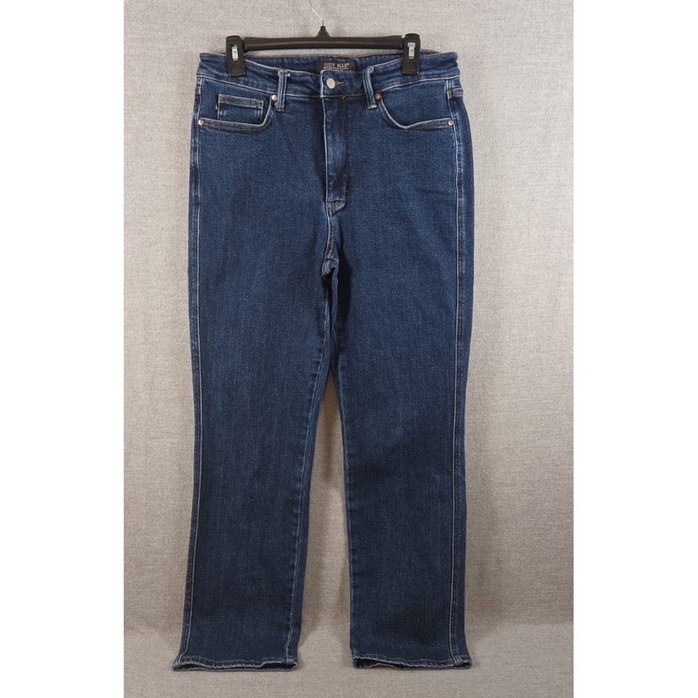 Judy Blue Jeans Womens 13 / 31 Straight Leg Dark Wash Comfort Stretch 32x30